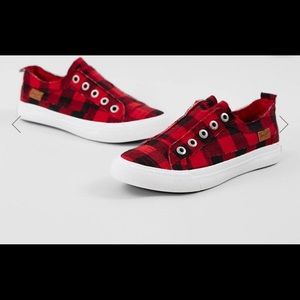 Brand New Buffalo Plaid Blowfish Sneakers